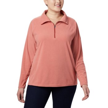 Columbia Sweater Dames, Glacial IV 1/2 Zip Plus Size DonkerKoraal, 06SAUYBZK